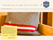 Tablet Screenshot of hotelenzian.com
